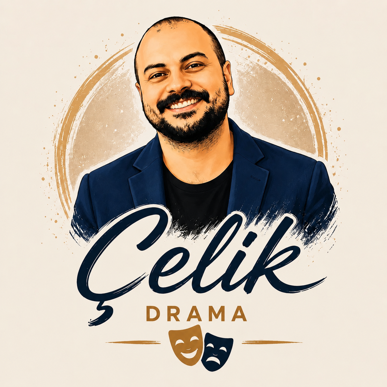Çelik Drama için hazırlanmış Yıldırım Kaan Çelik illüstrasyonu